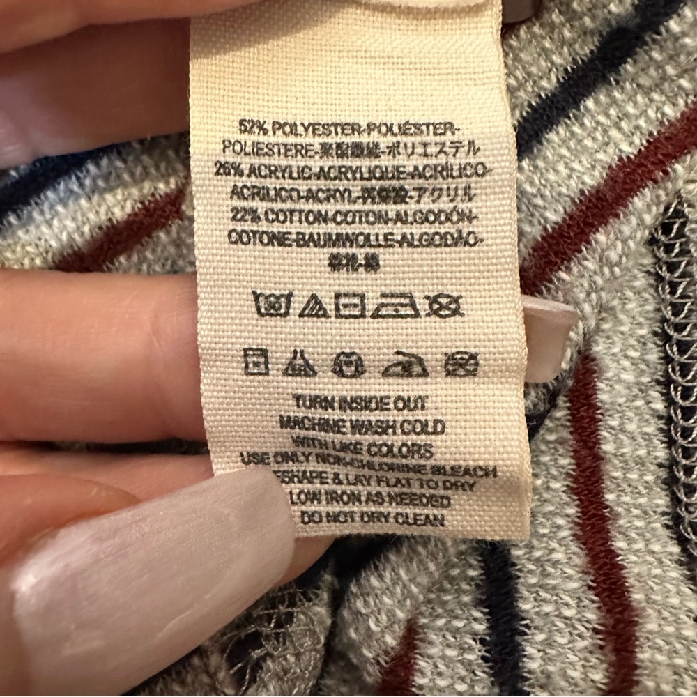 Free People Little Ann Striped Pullover Top - Picture 7 of 8